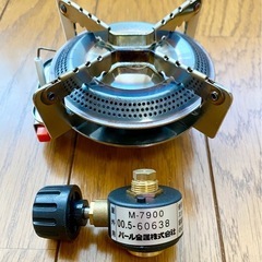 【美品】小型ガスバーナーコンロ（キャンプ、ツーリングなどに）の画像