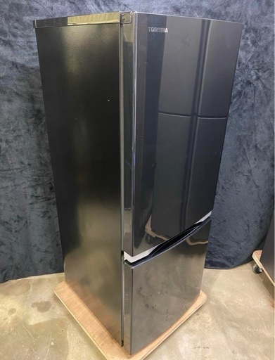 【成約済み 】TOSHIBAノンフロン冷凍冷蔵庫153L 2018年製GR-P15BS (K)