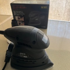  ACコーナーサンダー マジックテープ式  ブラック 電動サンダー 研磨機 の画像