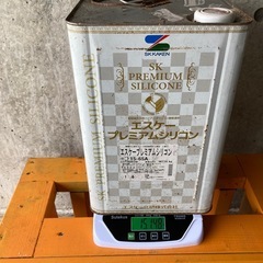 【引取り限定】15kg中古ペンキ白ホワイト 屋外塗装用 油性塗料...
