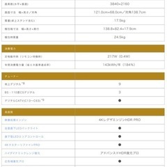 【取引中】ジャンク品TV部品用　画面に線がでますの画像