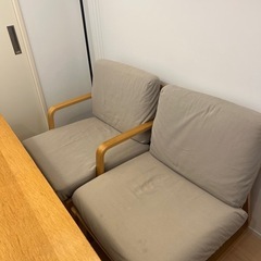 無印ダイニングテーブル&チェアセットの画像