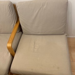 無印ダイニングテーブル&チェアセットの画像