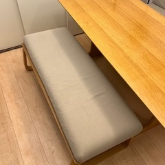 無印ダイニングテーブル&チェアセットの画像