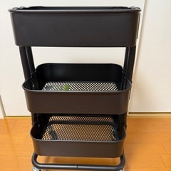 【IKEA】RÅSHULTワゴン(黒)
