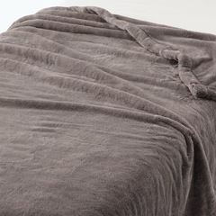 無印良品 ファイバー厚手毛布 S 【 洗濯、高温乾燥済み 】 の画像