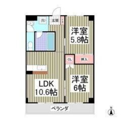 💜💙フリーレント1ヶ月付き💙💜敷礼ゼロ🌈駐車場1台無料✨雀宮駅バ...