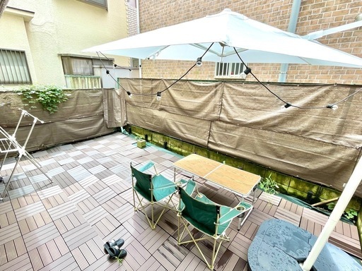 パラソル＆土台＆砂【IKEA】