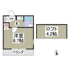 初期費用5万円パック⭐️敷・礼・仲0円⭐️フリーレント1ヶ月！ ⭐️若葉駅⭐️ロフト付きの角部屋！ - 鶴ヶ島市