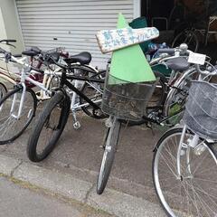 中古自転車多数の画像
