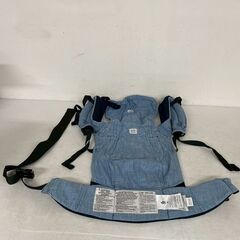 【Ergobaby】エルゴベビー × Lee 抱っこ紐 デザイナーコレクション 新生児 前向き抱っこ 対面抱き コンパクト 折りたたみ デニム Y1690の画像