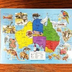 ジグソーパズル(オーストラリア地図) 【30個〜引取限定】の画像