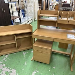 【ドリーム川西店御来店限定】学習机セット／クリーニング済み 【2...