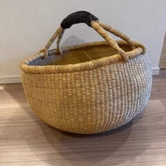 モロッコ　カゴ　特大　バスケットの画像