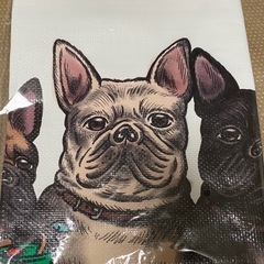 TES エンドレスサマー　フレンチブルドック　レジャーシート　ノベルティの画像