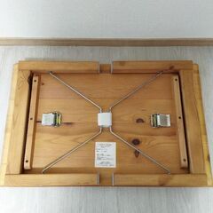 無印良品パイン材ローテーブル・折りたたみ式の画像