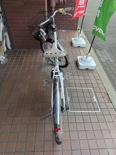 26インチ　YAMAHA（mina)　内装３段変速　バスケット付き電動アシスト自転車　ホワイト