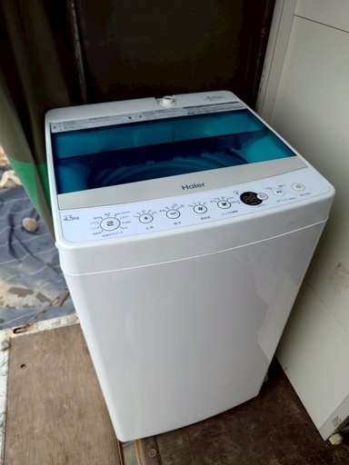 【良品】ハイアール 4.5kg 洗濯機 風乾燥 2018年製 全国送料無料