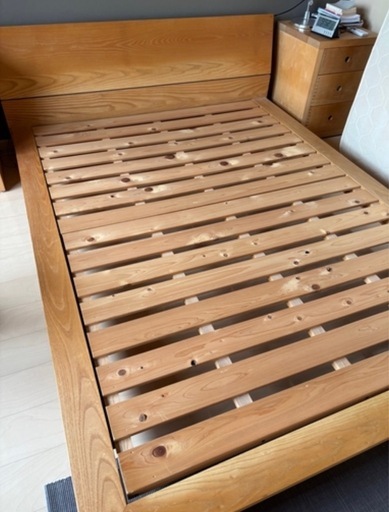 アクタス　マスターウォール　ダブルサイズ　ベッドフレーム　ウォールナット