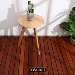 新品　屋外バルコニーと庭用防水・耐腐食木製デッキタイル6枚セット...