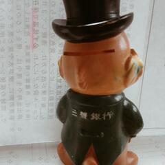 　昭和レトロレア三菱銀行 ソフビ 貯金箱　当時物の画像