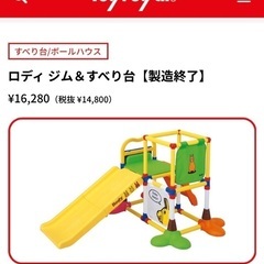 ロディ　ジム＆滑り台　遊具の画像