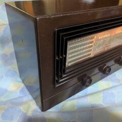 真空管ラジオ研究実験用、改造用 NS-200 パネルヒビ有り。の画像