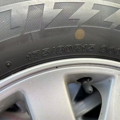テリオスキッド　タイヤ付ホイール　16年製　4本　175／80R15 900の画像