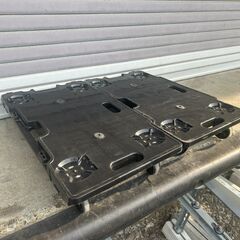 サンコー プラスチック 台車 サンキャリー 6839 10台セット 耐荷重120kg 69cm×37cm 連結可能 中古品の画像