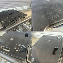 サンコー プラスチック 台車 サンキャリー 6839 10台セット 耐荷重120kg 69cm×37cm 連結可能 中古品の画像