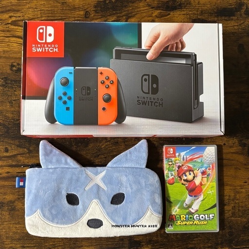 【受渡し予定者決定済み】◆美品◆任天堂Switch本体＋マリオゴルフ＋おまけ付き