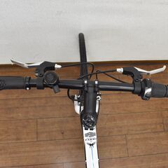  🚲✨クロスバイク GT100✨🚲✨21テクノロジー 1年保証付き✨🚲ホワイト/ブルー✨S858の画像