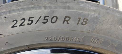 転売ＯＫ❗ 爆益❗　① 超バリ溝❗ ホンダ純正❗エンケイ製　225/50R18 アルミ付き　タイヤ !!　夏 サマー タイヤ