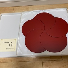 漆器　象彦花寄せ銘々皿