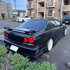 値下中　即ドリ　車検残り有　純正ターボエンジン　MT載替公認済　カスタム多数　ER34 25GT-T スカイライン セダン　RB25DET 5MT 日産　R34の画像