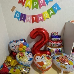 2歳 アンパンマン 誕生日バルーンセット