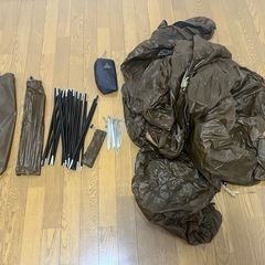 シルナイロンテント、ソロキャンプの画像