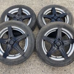 最終値下げ‼️ ②　155/65R14 アルミ付き　タイヤ !!