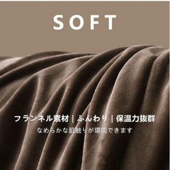 毛布 ブランケット ひざ掛け フランネル マイクロファイバー あったか 吸湿発熱 オールシーズン 洗える 140x200cmの画像
