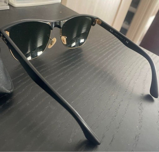 最終値下げ Ray-Ban サングラス ブラック/ゴールド ケース付き