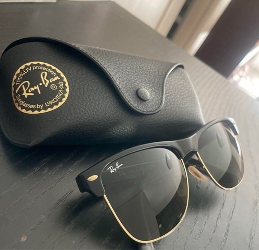 最終値下げ Ray-Ban サングラス ブラック/ゴールド ケース付き