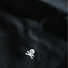 メンズパンツ💙刺繍付き　美品の画像
