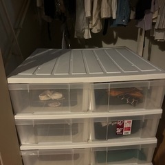 (2個セット) 押入れチェスト 3段×2列 OC-746 アイリスオーヤマ 衣類収納ケース 引き出し プラスチック 押し入れ の画像