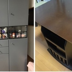 【無料】食器棚とダイニングテーブル