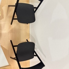 IKEA RÅVAROR フォールディングチェア（2脚セット）ブラック