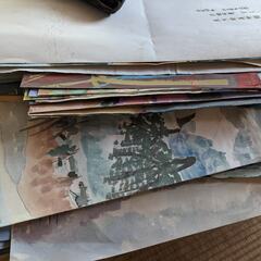 風景画　絵画　油絵　額縁の画像