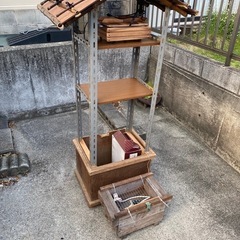 屋根付き棚、看板用、無人販売などにの画像