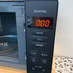 電子レンジ　ブラックの画像