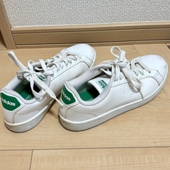 adidas ADVANCOURT アディダス　アドバンコート 24cm ホワイト グリーンの画像