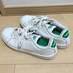 adidas ADVANCOURT アディダス　アドバンコート 24cm ホワイト グリーンの画像